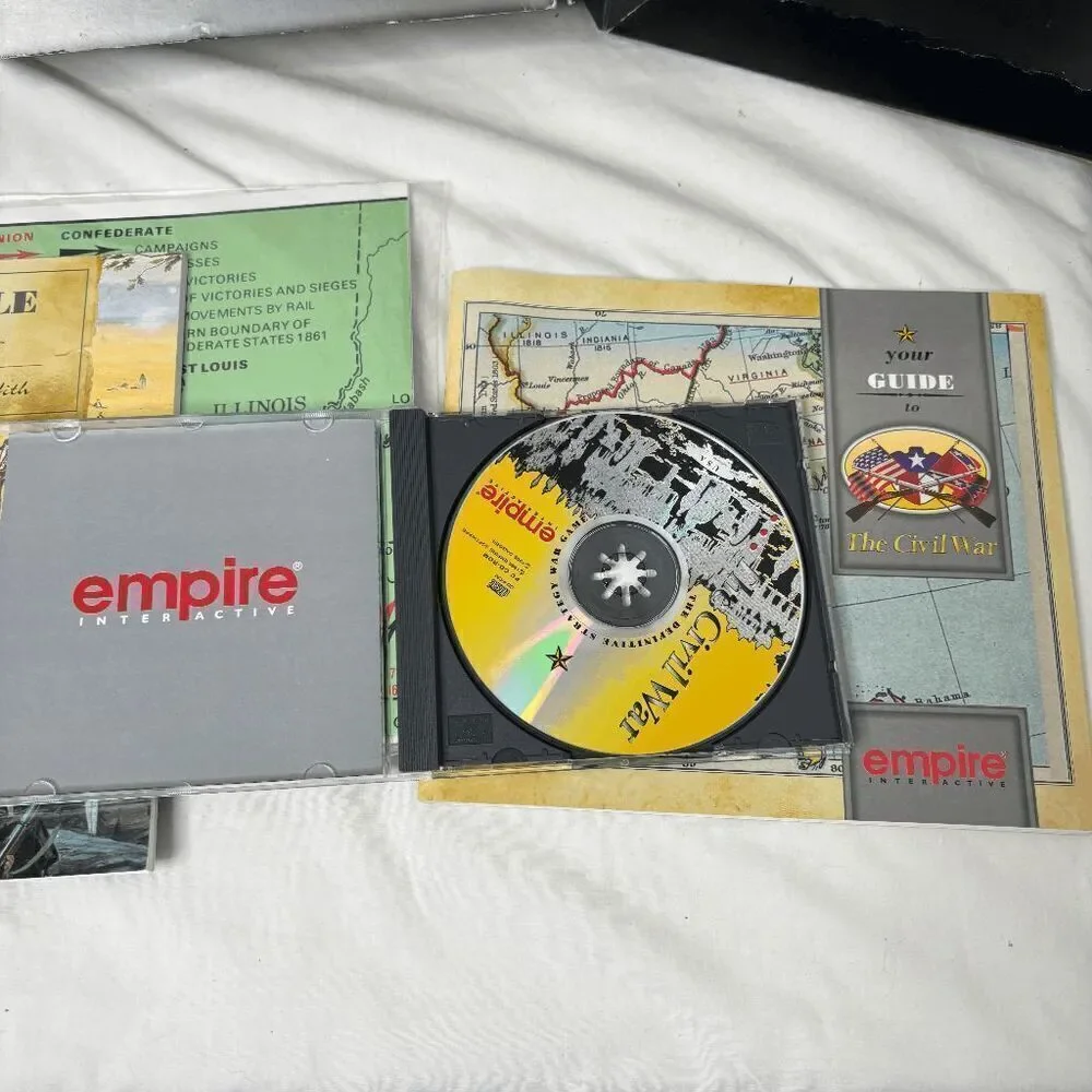 VINTAGE 90s BIG BOX PC Game -‎ The Civil War - Empire Interactive